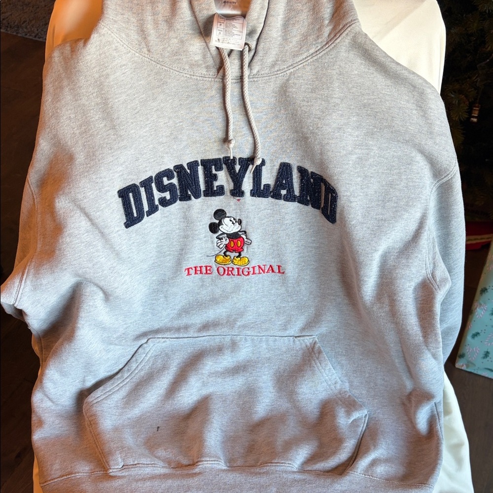 Disneyland Gray Hoodie with Mickey Mouse Design